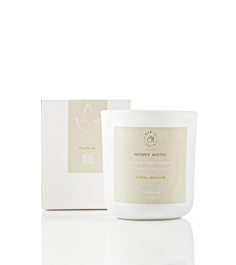 Dakry Honey & Fresh Cotton soy candle