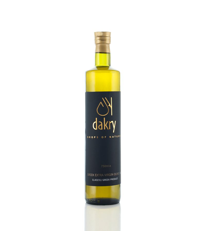 750ml bottle of Messinia extra virgin olive oil