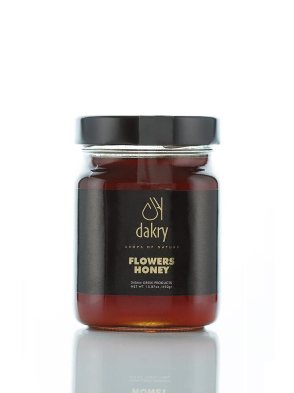 Jar of multi-floral Greek flower honey