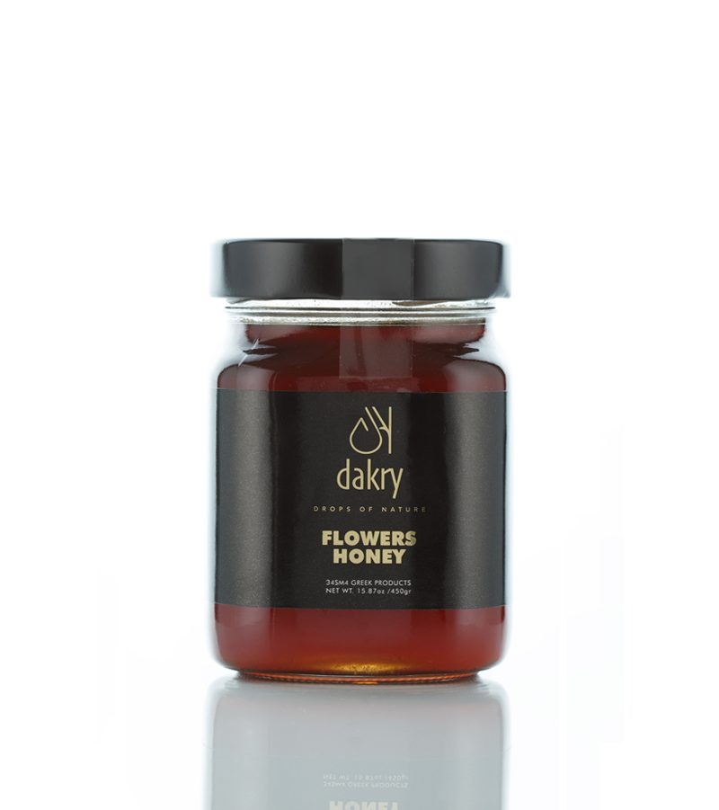 Jar of multi-floral Greek flower honey