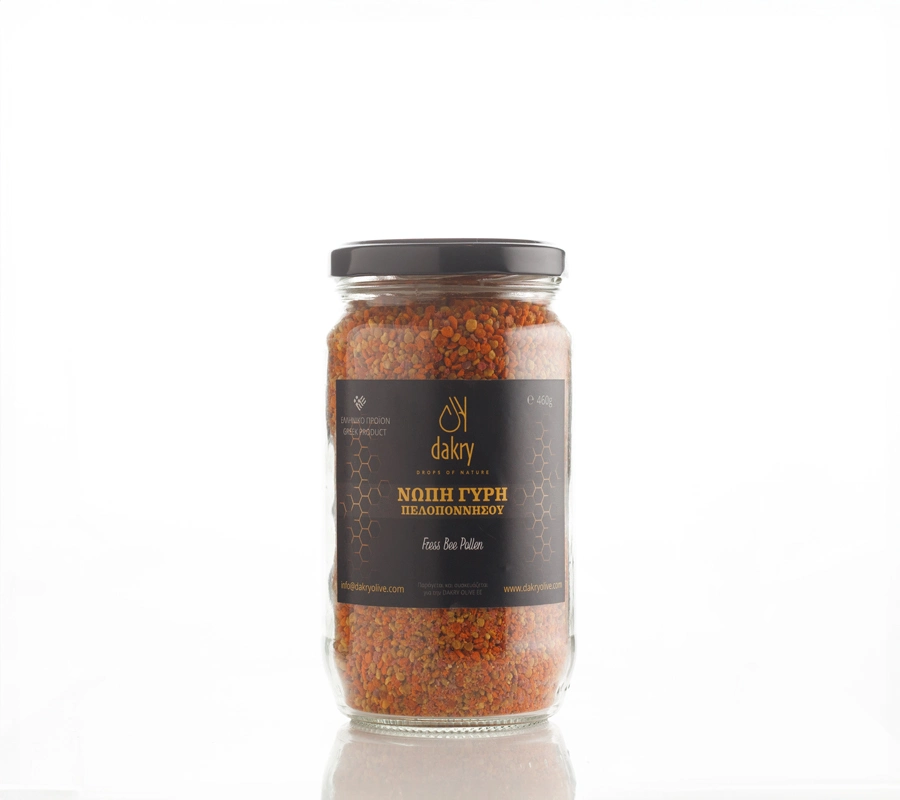 Jar of polyanthic bee pollen from the Peloponnese, 450 grams