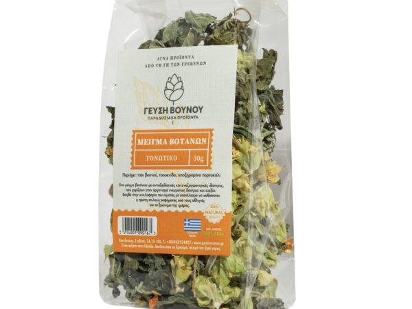 Mix for tonic tea of natural dried herbs in a bag 30grm