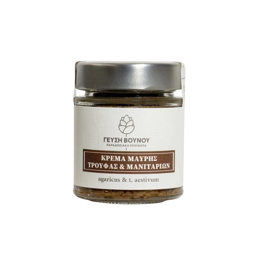 Jar of black truffle and agaric mushroom pate, 125 grams