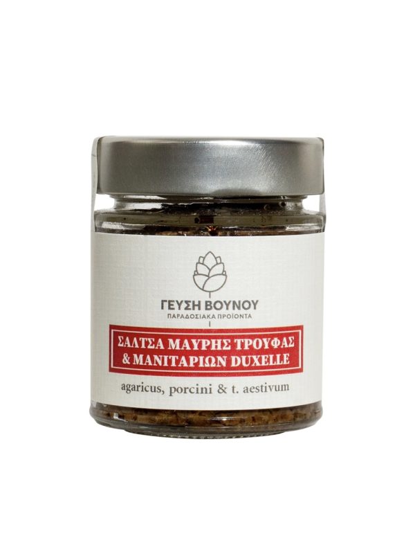 Mushroom & Black Truffle Sauce Jar of mushroom and black truffle sauce, 100 grams
