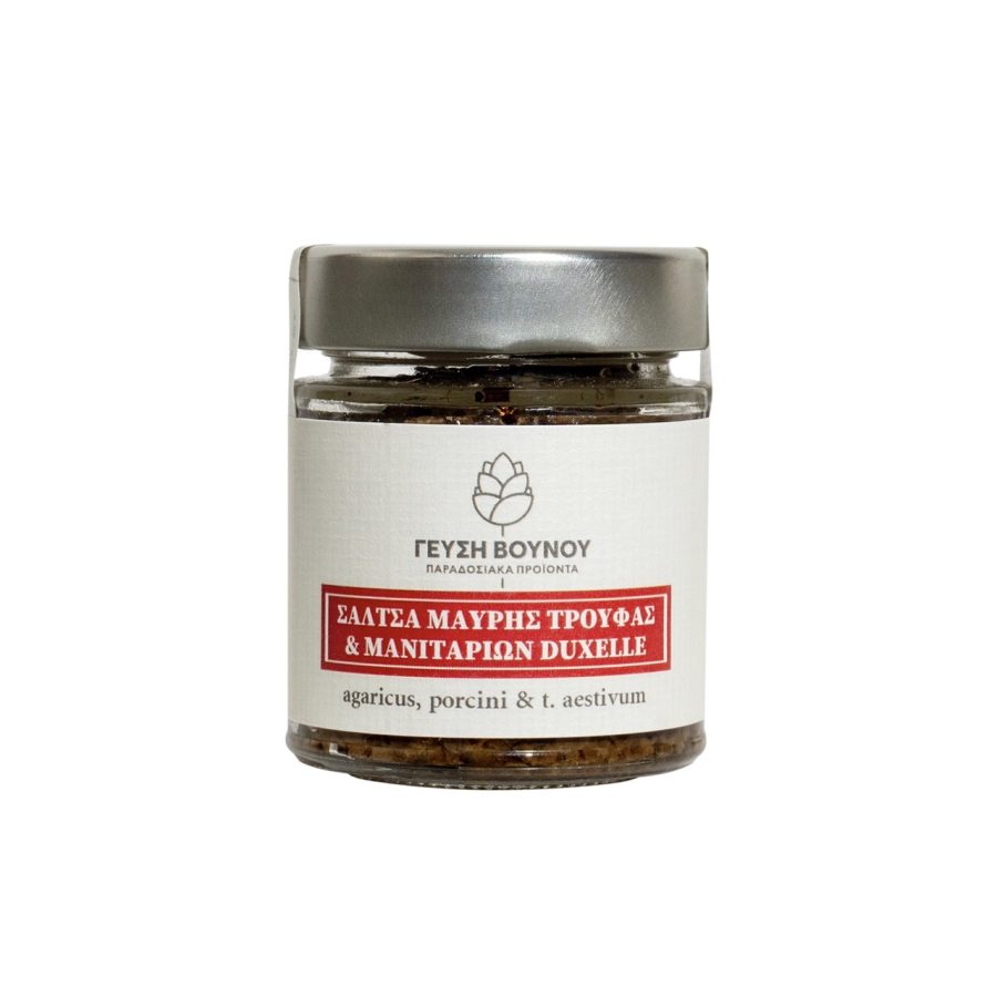 Jar of mushroom and black truffle sauce, 100 grams
