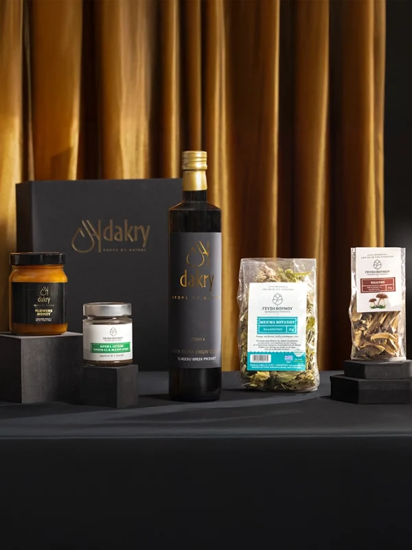 The Unique Choice Greek gift basket for corporate gifting by Dakry Olive