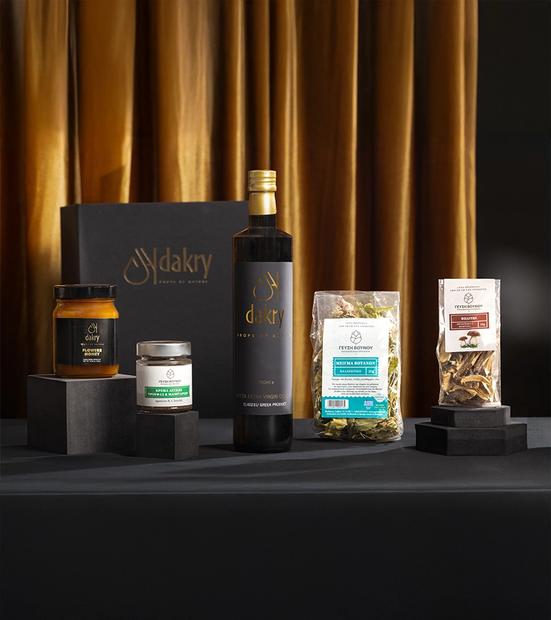 The Unique Choice Greek gift basket for corporate gifting by Dakry Olive