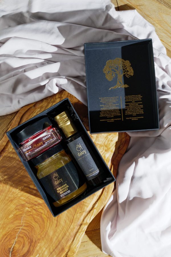 Sunny Tastes travel gift box by Dakry Olive