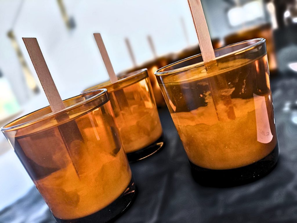 Dakry handcrafted soy candle pouring and candle making process