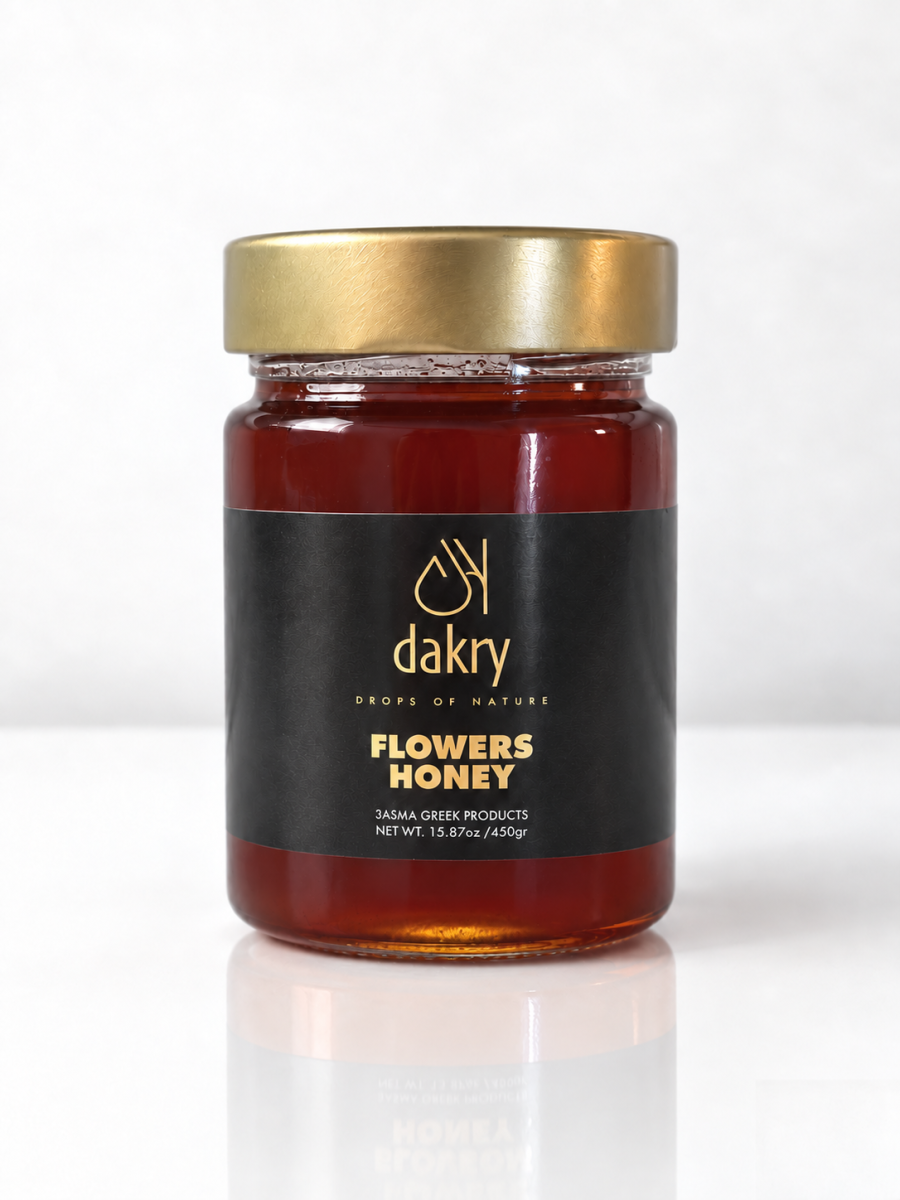 Greek Flower Honey 450g Dakry Olive