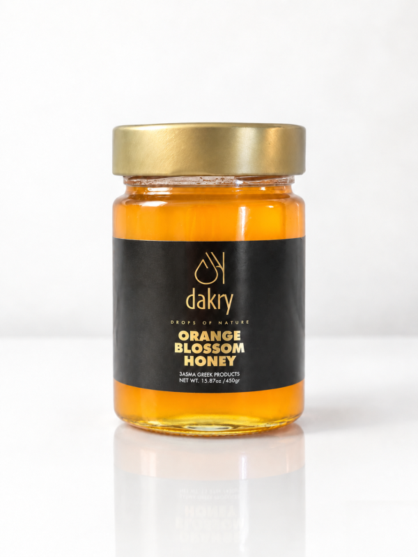 Greek Orange Blossom Honey 450 g by Dakry Olive