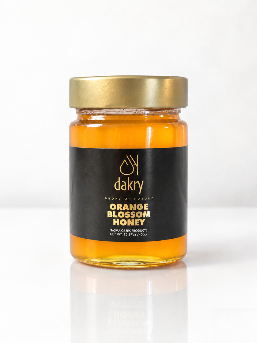 Greek Orange Blossom Honey 450 g by Dakry Olive